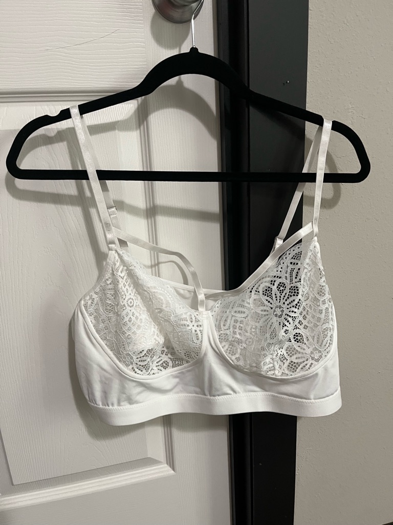 Lace-Detail White Bralette - Women Intimates & Sleepwear
